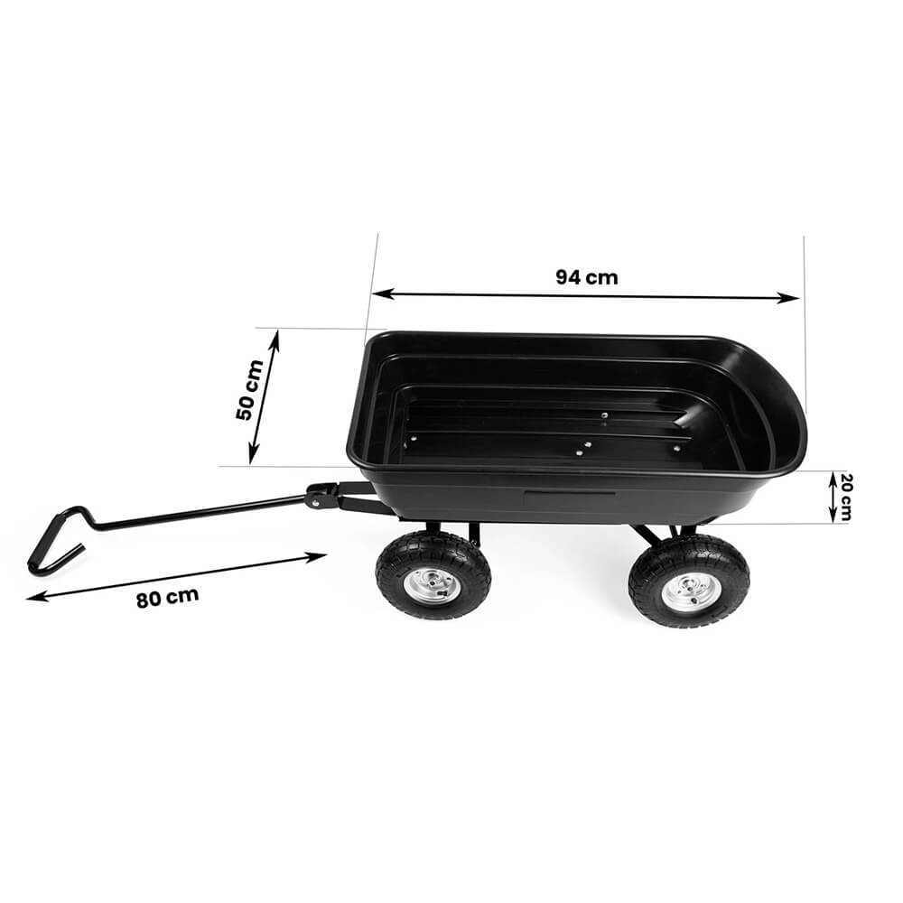 Cărucior de transport multifuncțional 3 în 1 – Roabă, Basculantă, Cărucior 200 kg / 52 L